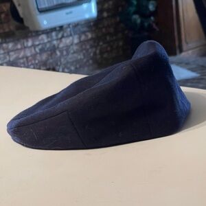 Vintage Tardan Navy Blue Newsboy Hat - Size 59 Large Cabbie Cap